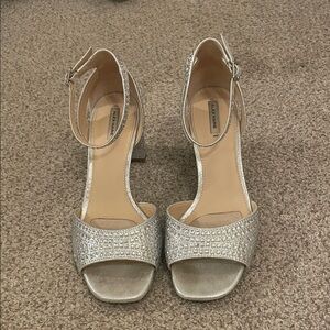 Alex Marie Ellise Rhinestone Embellished Ankle Strap Dress Sandals